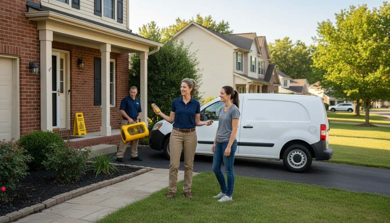 Water restoration image for Dehumidification And Cleanup Services in Drennen, WV